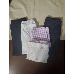 Bundle of 5 girls Old Navy bottoms NWOT, white, purple, jean, pink Size XS (5)